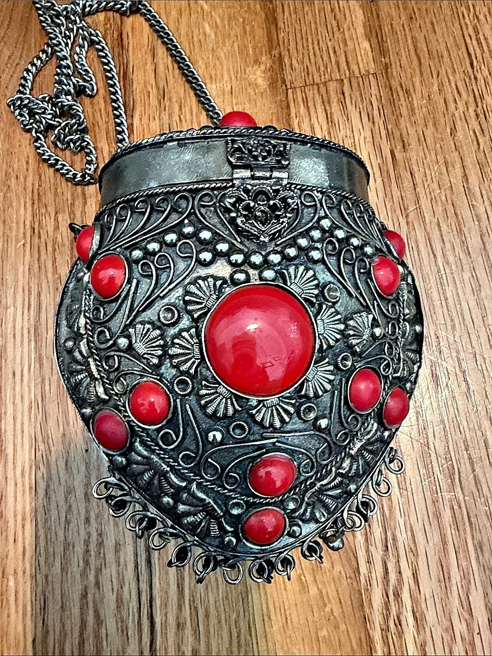 Vintage Sajai Metal Clutch Purse from India